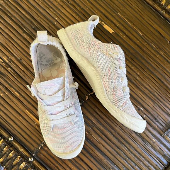 Roxy Girls Multicolor Slip on Sneakers Youth Size 3 - Picture 1 of 7